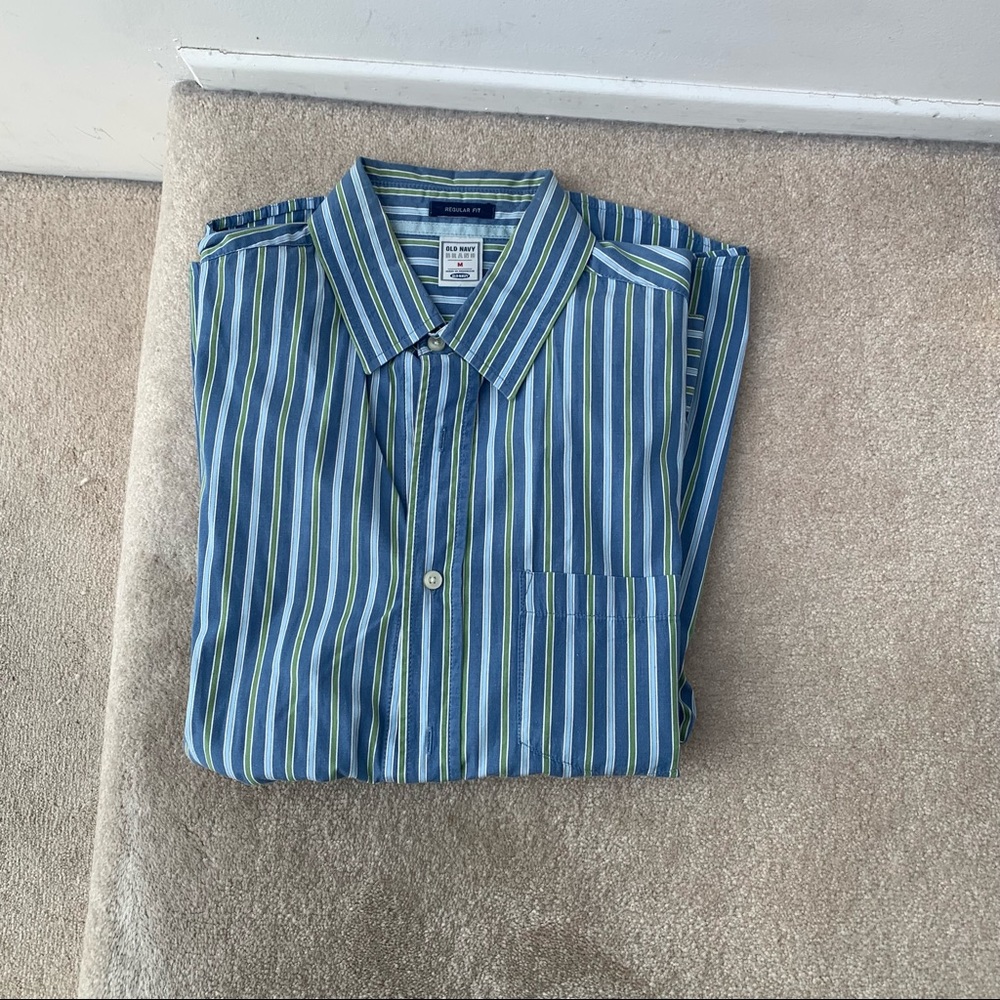 Old Navy Men's Striped Button Down